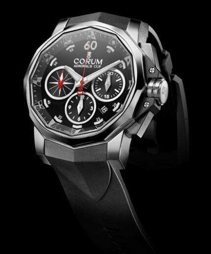 Corum Admiral's Cup Challenger 44 Chrono Replica Watch 753.671.20/F371 AN52 Steel - Black Dial